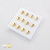 ASYMMETRICAL OPEN DUAL HEART  316L SURGICAL STEEL L-SHAPE NOSE BOX